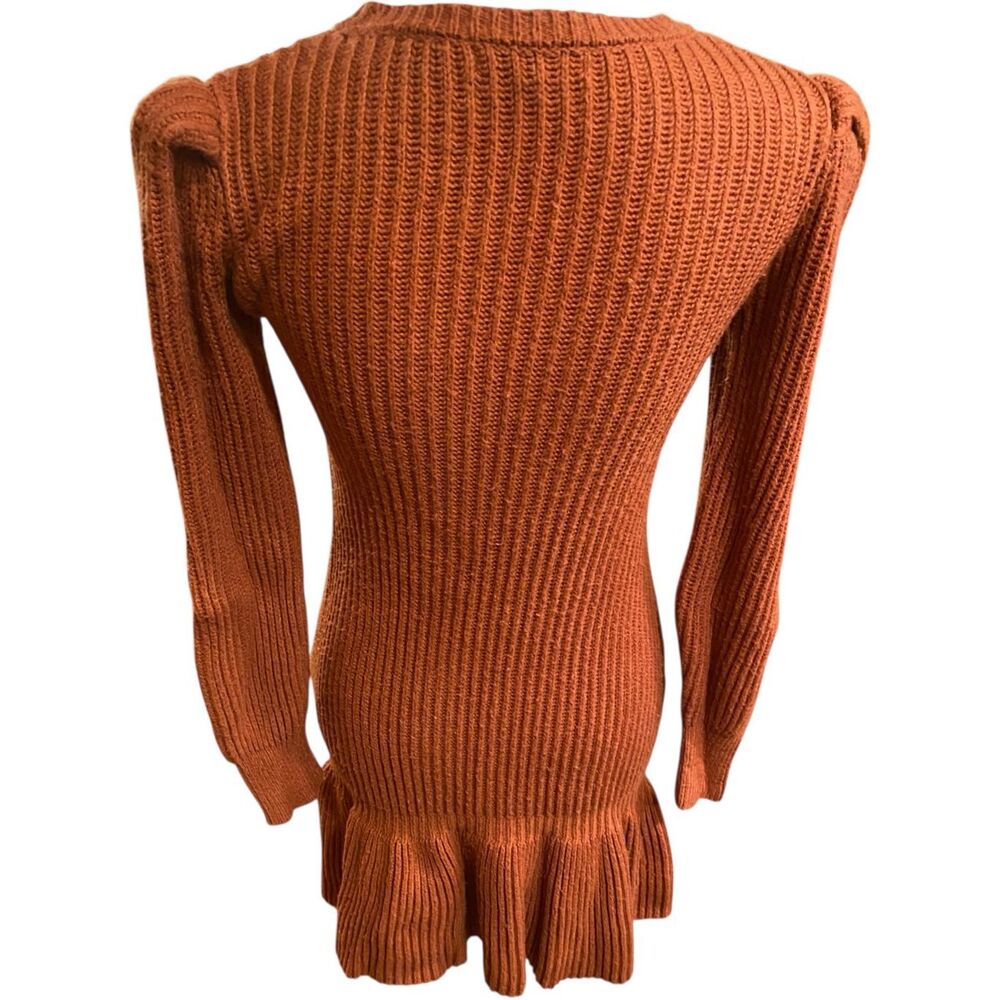 Love, Whit by Whitney Port Rust Sweater Dress‎ Size 0 - Picture 7 of 8
